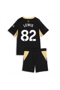 Manchester City Rico Lewis #82 Jalkapallovaatteet Lasten Vieraspeliasu 2026-27 Lyhythihainen (+ Lyhyet housut)